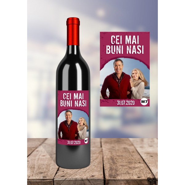 Eticheta Sticla de Vin cei mai Buni Nasi